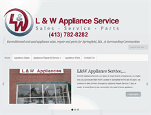 Tablet Screenshot of lwapplianceservice.com